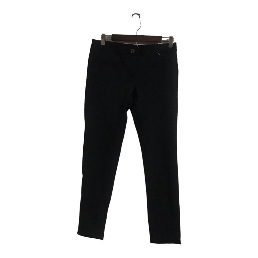 Theory black skinny zip leg size 6